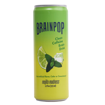 BrainPOP Clean Energy & Mixer & Mocktail All-In-One Mojito Madness (6 pack)