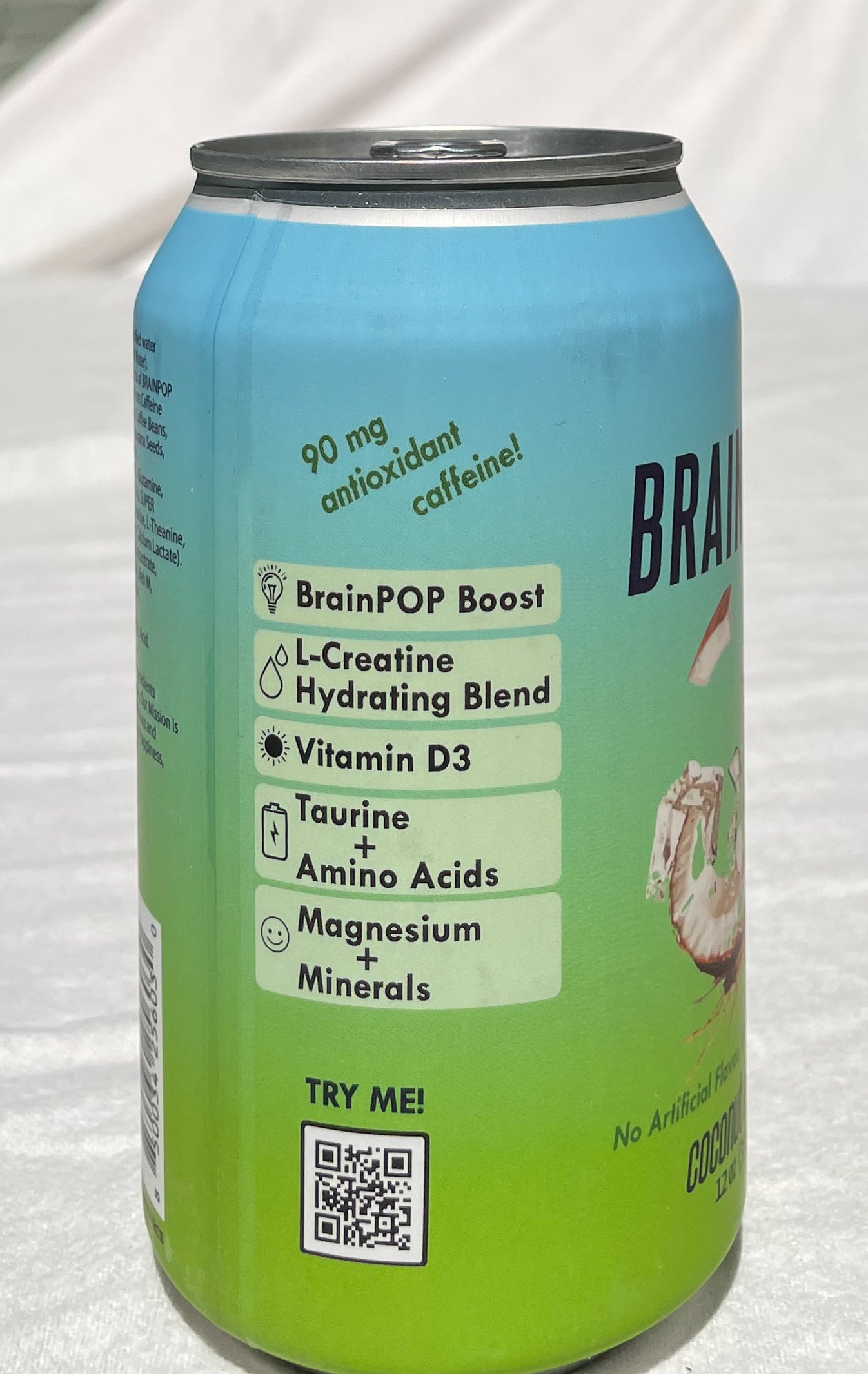 BrainPOP Clean Energy & Mixer & Mocktail All-In-One Coconut Delight (6 pack)