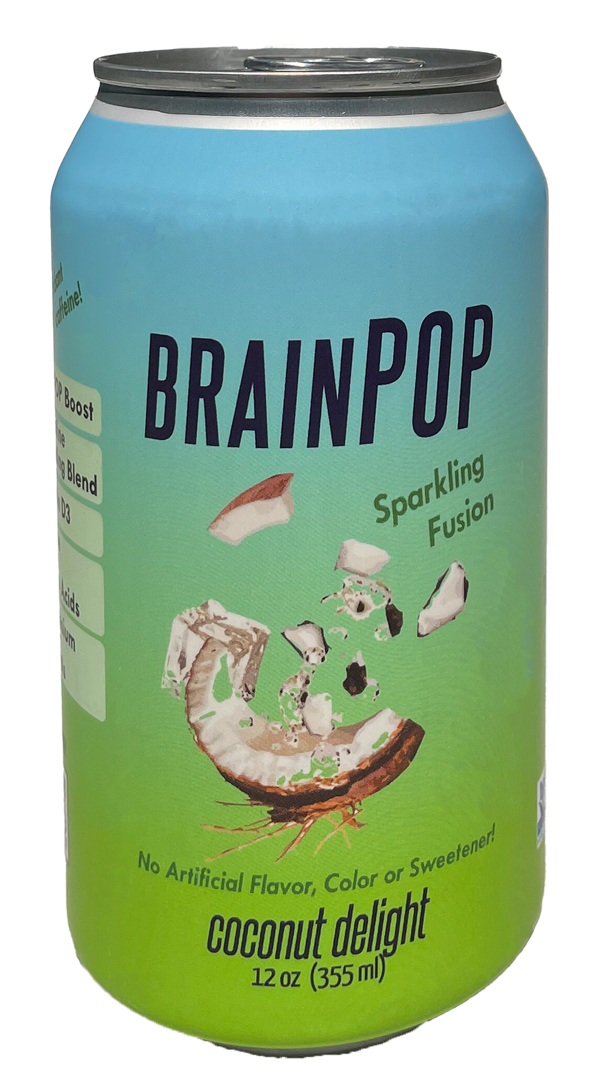 BrainPOP Clean Energy & Mixer & Mocktail All-In-One Coconut Delight (6 pack)