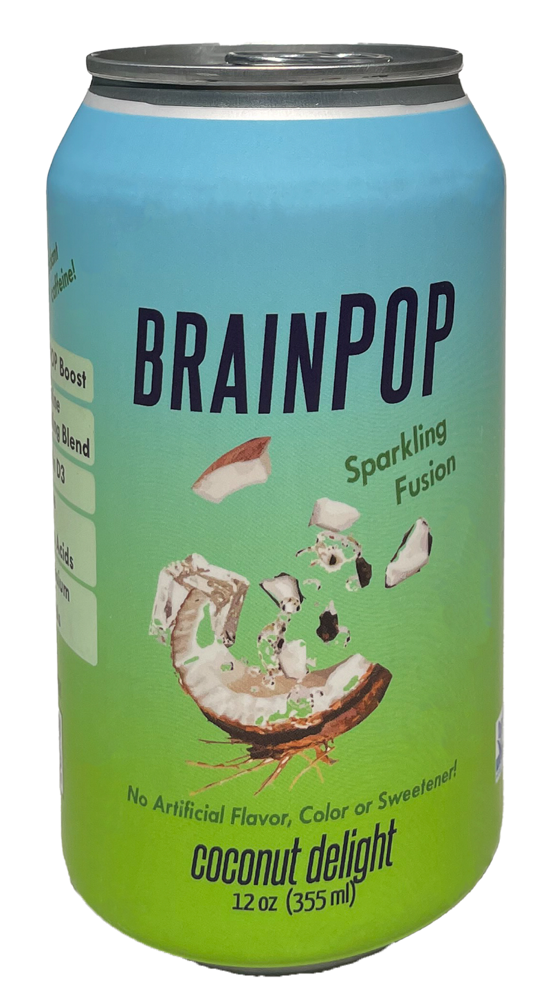 BrainPOP Clean Caffeine Coconut Delight 